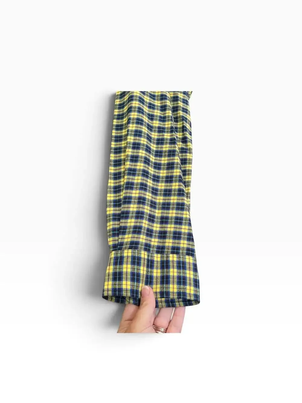Polo Ralph Lauren Plaid Button Down Shirt Size XL Yellow Blue Long Sleeve